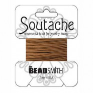 Beadsmith polyester soutache koord 3mm - Light brown